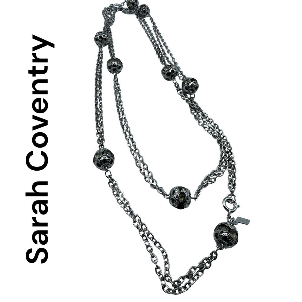 Vintage Sarah Coventry Silver-Tone Chain Necklace | Filigree Necklace
